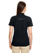 Core 365 Ladies' Radiant Performance Piqué Polo with Reflective Piping BLACK ModelBack