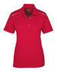 Core 365 Ladies' Radiant Performance Piqué Polo with Reflective Piping CLASSIC RED OFFront