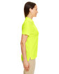 Core365 Ladies' Radiant Performance Piqué Polo with Reflective Piping SAFETY YELLOW ModelSide