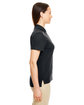 Core 365 Ladies' Radiant Performance Piqué Polo with Reflective Piping BLACK ModelSide