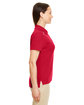 Core365 Ladies' Radiant Performance Piqué Polo with Reflective Piping CLASSIC RED ModelSide