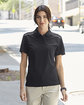 Core365 Ladies' Radiant Performance Piqué Polo with Reflective Piping  Lifestyle