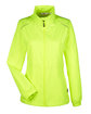 Core365 Ladies' Techno Lite Motivate Unlined Lightweight Jacket SAFETY YELLOW OFFront