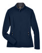 Core365 Ladies' Cruise Two-Layer Fleece Bonded Soft Shell Jacket CLASSIC NAVY FlatFront