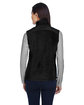Core365 Ladies' Journey Fleece Vest BLACK ModelBack
