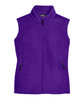 Core 365 Ladies' Journey Fleece Vest CAMPUS PURPLE FlatFront
