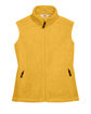 Core 365 Ladies' Journey Fleece Vest CAMPUS GOLD FlatFront