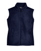 Core 365 Ladies' Journey Fleece Vest CLASSIC NAVY FlatFront