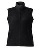 Core365 Ladies' Journey Fleece Vest BLACK OFFront