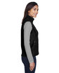 Core365 Ladies' Journey Fleece Vest BLACK ModelSide
