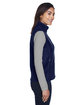 Core365 Ladies' Journey Fleece Vest CLASSIC NAVY ModelSide
