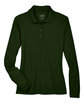 Core365 Ladies' Pinnacle Performance Long-Sleeve Piqué Polo FOREST FlatFront