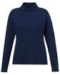 Core365 Ladies' Pinnacle Performance Long-Sleeve Piqué Polo CLASSIC NAVY OFFront