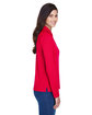 Core365 Ladies' Pinnacle Performance Long-Sleeve Piqué Polo CLASSIC RED ModelSide
