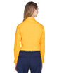 Core 365 Ladies' Operate Long-Sleeve Twill Shirt CAMPUS GOLD ModelBack