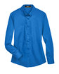 Core 365 Ladies' Operate Long-Sleeve Twill Shirt TRUE ROYAL FlatFront