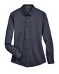 Core 365 Ladies' Operate Long-Sleeve Twill Shirt CARBON FlatFront