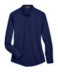 Core 365 Ladies' Operate Long-Sleeve Twill Shirt CLASSIC NAVY FlatFront