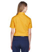 Core365 Ladies' Optimum Short-Sleeve Twill Shirt CAMPUS GOLD ModelBack