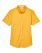 Core365 Ladies' Optimum Short-Sleeve Twill Shirt CAMPUS GOLD FlatFront