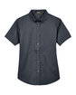 Core365 Ladies' Optimum Short-Sleeve Twill Shirt CARBON FlatFront