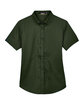 Core365 Ladies' Optimum Short-Sleeve Twill Shirt FOREST FlatFront