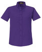 Core365 Ladies' Optimum Short-Sleeve Twill Shirt CAMPUS PURPLE OFFront