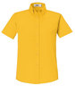 Core365 Ladies' Optimum Short-Sleeve Twill Shirt CAMPUS GOLD OFFront
