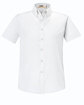 Core365 Ladies' Optimum Short-Sleeve Twill Shirt WHITE OFFront