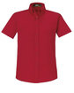 Core365 Ladies' Optimum Short-Sleeve Twill Shirt CLASSIC RED OFFront