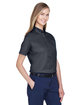 Core365 Ladies' Optimum Short-Sleeve Twill Shirt CARBON ModelQrt