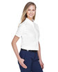 Core365 Ladies' Optimum Short-Sleeve Twill Shirt WHITE ModelQrt