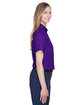 Core365 Ladies' Optimum Short-Sleeve Twill Shirt CAMPUS PURPLE ModelSide