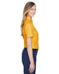 Core365 Ladies' Optimum Short-Sleeve Twill Shirt CAMPUS GOLD ModelSide