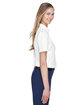 Core365 Ladies' Optimum Short-Sleeve Twill Shirt WHITE ModelSide