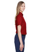 Core365 Ladies' Optimum Short-Sleeve Twill Shirt CLASSIC RED ModelSide