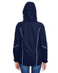 North End Ladies' Angle 3-in-1 Jacket with Bonded Fleece Liner  ModelBack