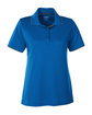Core 365 Ladies' Motive Performance Piqué Polo with Tipped Collar TRU ROYAL/ CRBN OFFront