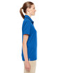 Core 365 Ladies' Motive Performance Piqué Polo with Tipped Collar TRU ROYAL/ CRBN ModelSide