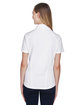 North End Ladies' Recycled Polyester Performance Piqué Polo WHITE ModelBack
