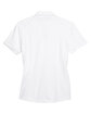 North End Ladies' Recycled Polyester Performance Piqué Polo WHITE FlatBack