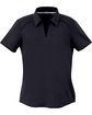 North End Ladies' Recycled Polyester Performance Piqué Polo BLACK OFFront