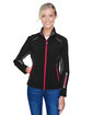North End Ladies' Pursuit Three-Layer Light Bonded Hybrid Soft Shell Jacket with Laser Perforation  