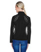 North End Ladies' Pursuit Three-Layer Light Bonded Hybrid Soft Shell Jacket with Laser Perforation  ModelBack
