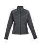 North End Ladies' Flux Mélange Bonded Fleece Jacket  OFFront