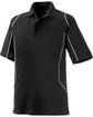 Extreme Men's Eperformance™ Velocity Snag Protection Colorblock Polo with Piping BLACK OFFront