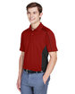 Extreme Men's Eperformance™ Fuse Snag Protection Plus Colorblock Polo CLASSIC RED/ BLK ModelQrt