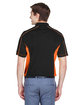 Extreme Men's Tall Eperformance™ Fuse Snag Protection Plus Colorblock Polo BLACK/ ORANGE ModelBack