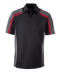 Extreme Men's Eperformance™ Strike Colorblock Snag Protection Polo BLACK / CL RED OFFront