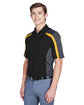 Extreme Men's Eperformance™ Strike Colorblock Snag Protection Polo BLK/ CMPS GOLD ModelQrt